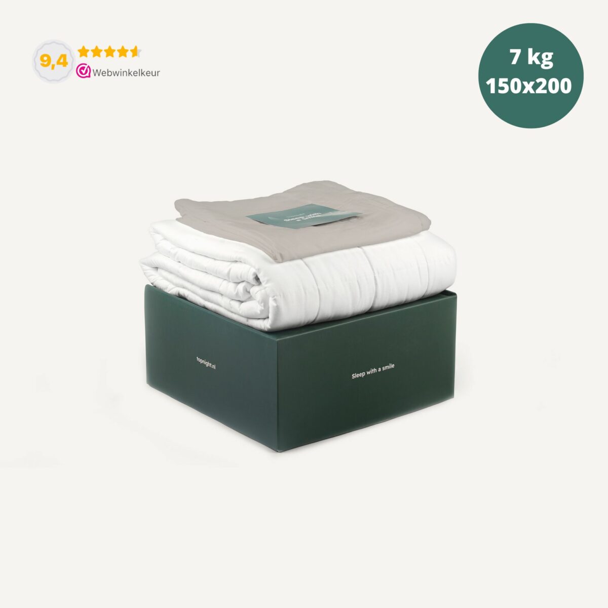 verzwaringsdeken 7 kg met bamboe hoes