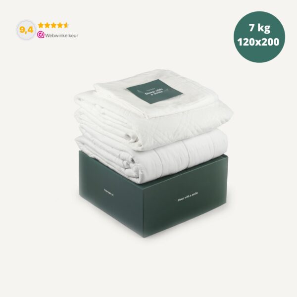 verzwaringsdeken rits 7 kg met bamboe en minky hoes