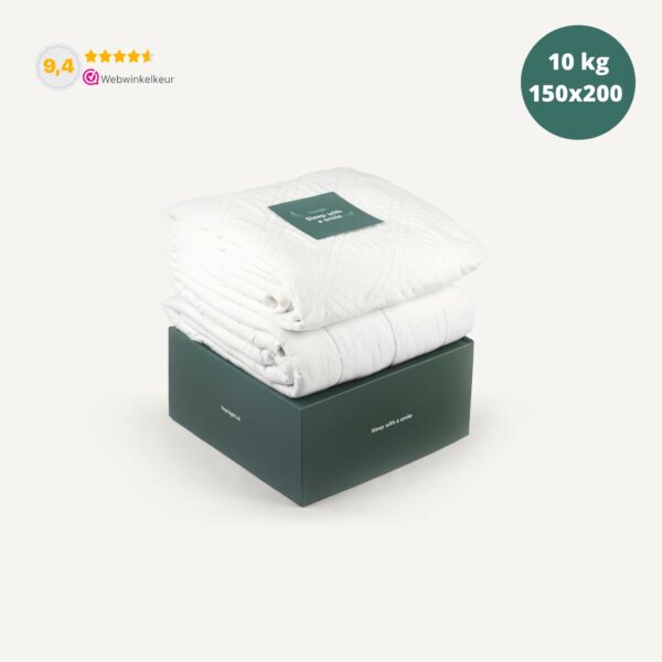 verzwaringsdeken rits 10 kg met minky hoes