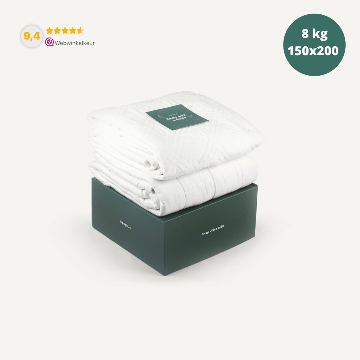 verzwaringsdeken rits 8 kg met minky hoes