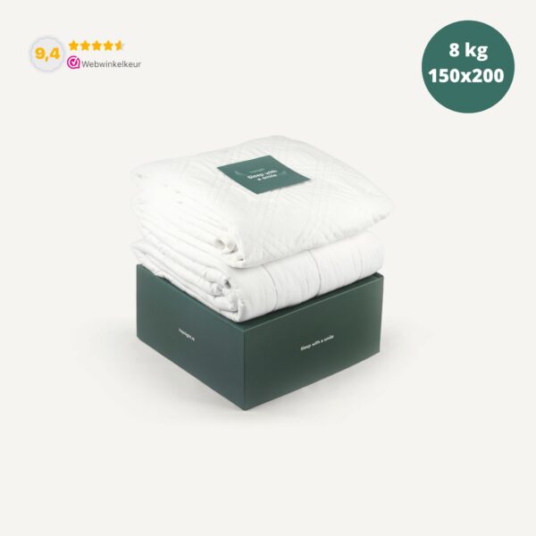 verzwaringsdeken rits 8 kg met minky hoes